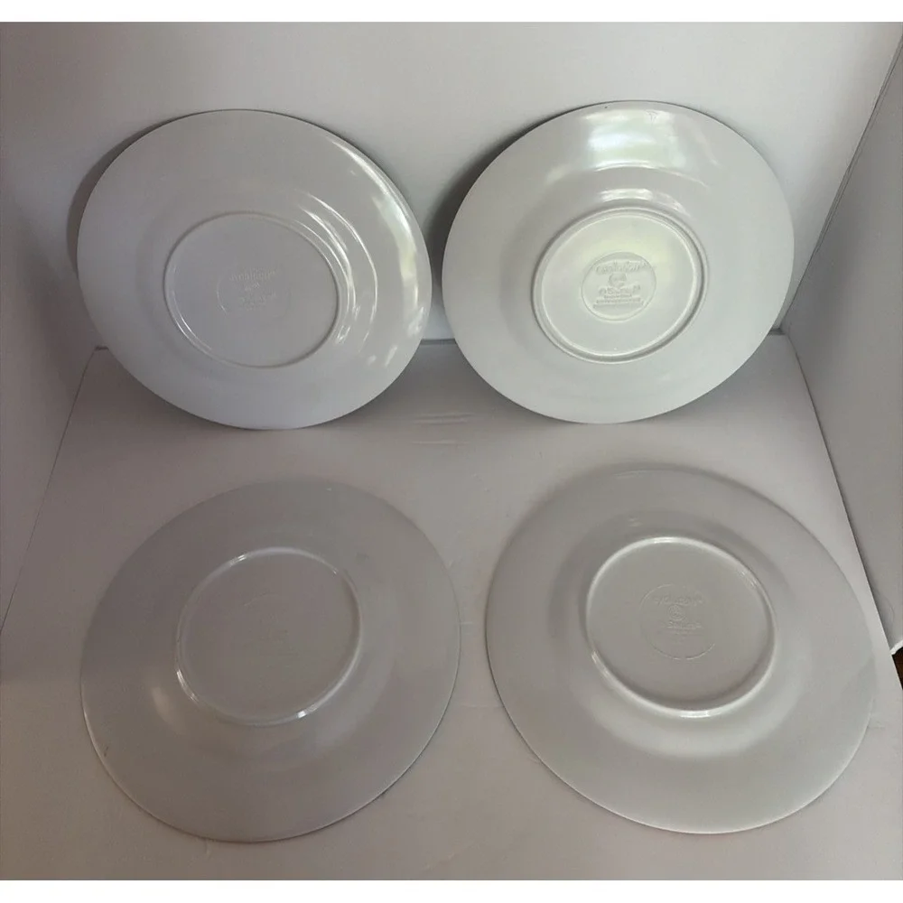 Sakura Evolution Melamine Desert/Salad Plates Flamingo Set of 4 Tropical Florida